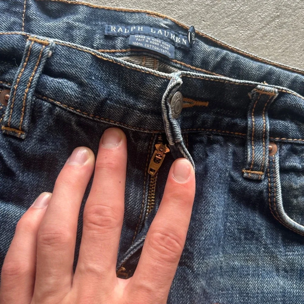 Vintage Ralph Lauren Bootcut Jeans Women's 28x34 Blue Medium Wash Denim Flare